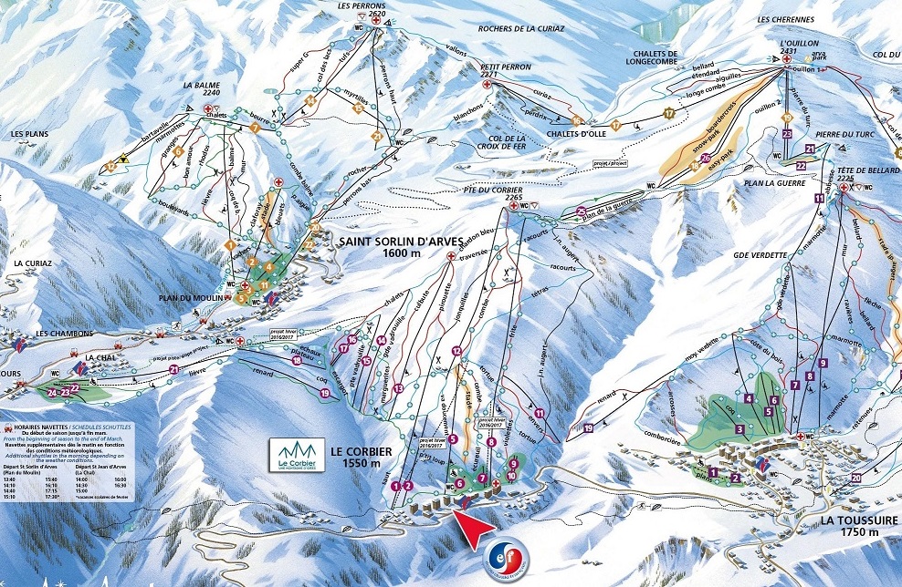 Le Corbier Ski Resort Airport Transfers Alps2alps