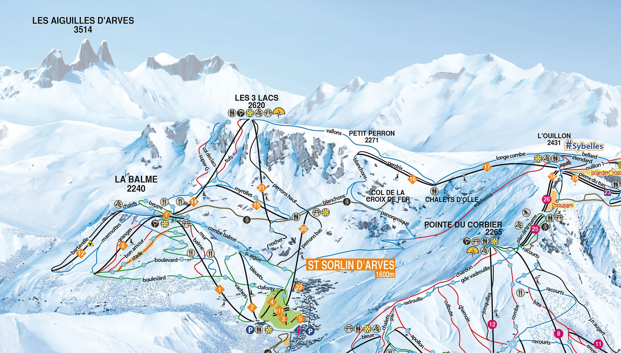 Saint Sorlin D Arves Ski Resort Airport Transfers Alps2alps