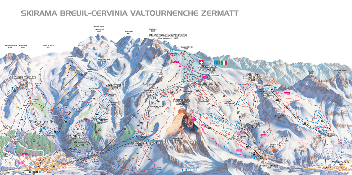 Map Of Breuil-Cervinia