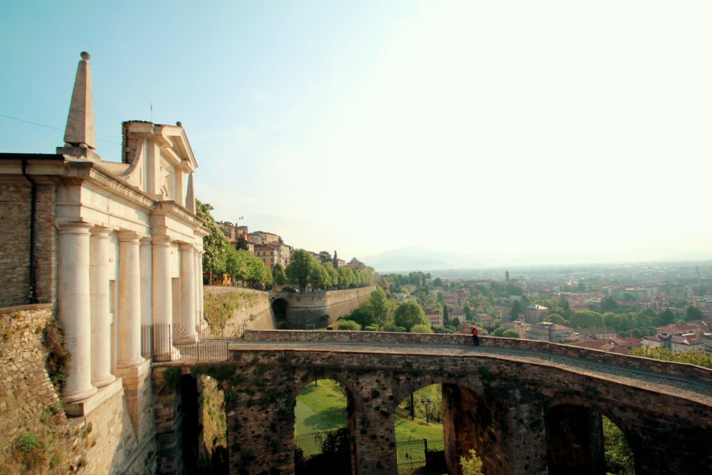 View overlooking Bergamo's Città Alta