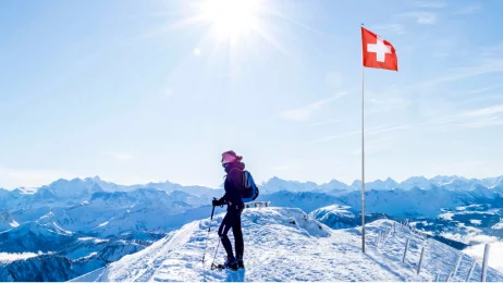 Skiing in Switzerland